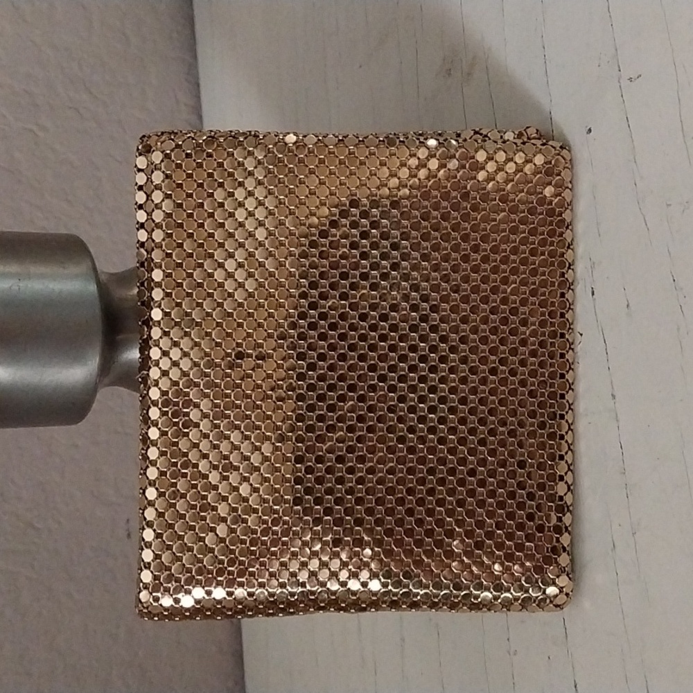 Vintage Whiting & Davis Co Gold Metallic Mesh Bifold Wallet